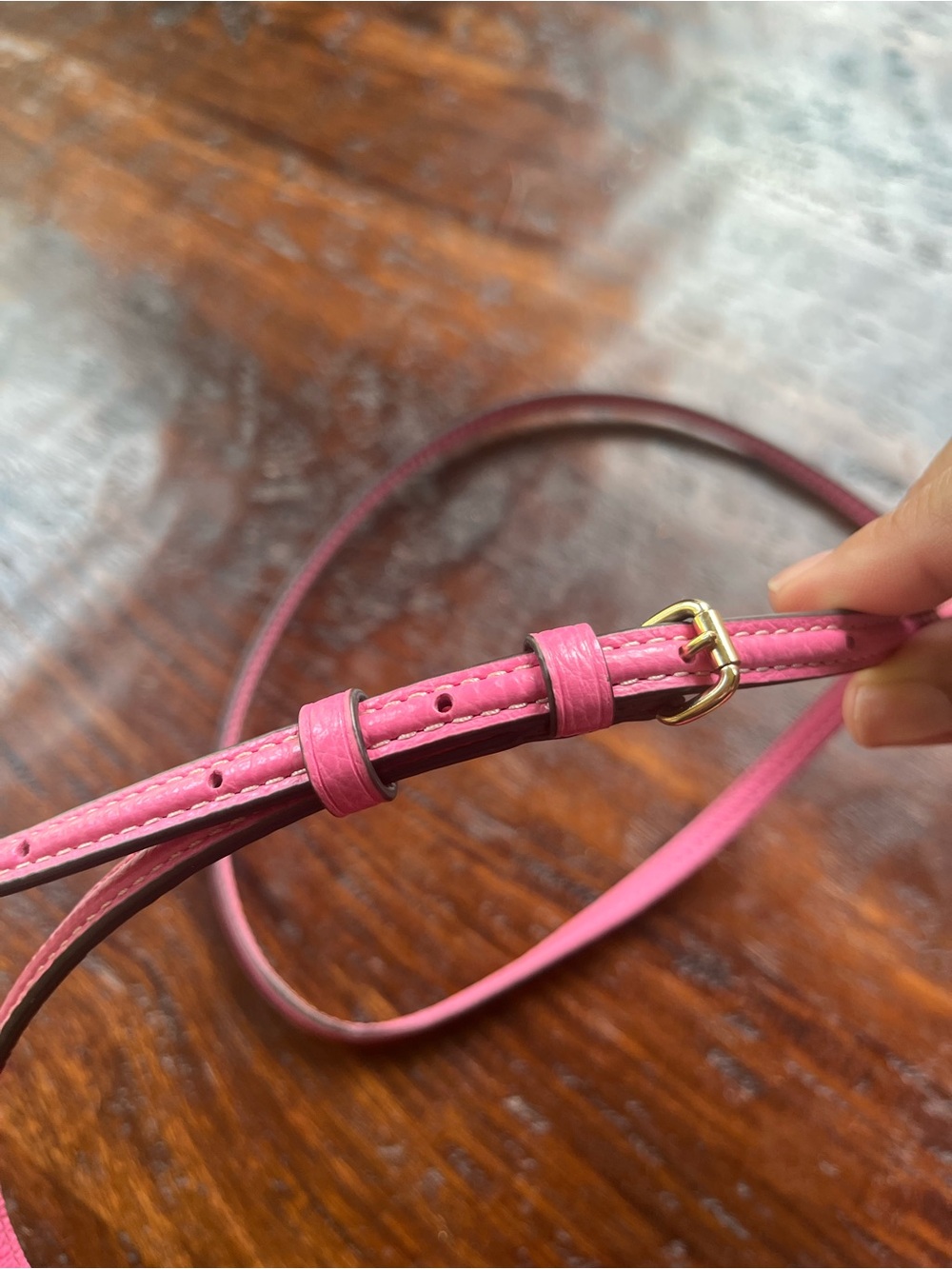 Coach Anna Foldover Clutch Crossbody Trompe L’oeil Pink Barbiecore - Picture 6 of 16
